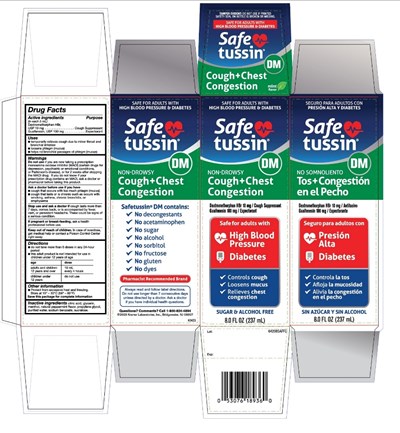 Safetussin Non Drowsy Cough Plus Chest Congestion 8 Fl Oz (237 mL) (Nq Hbp 8oz)